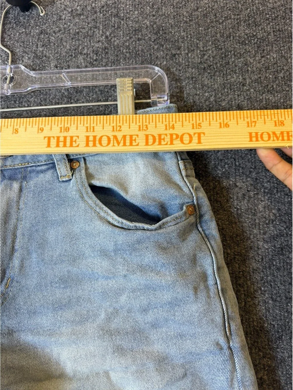 Madden Girl High Rise Cutoff Denim Shorts Light Wash Frayed Hem Size 7